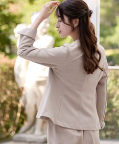 Tiaclasse L 【ストレッチジョーゼット】フレアジャケット