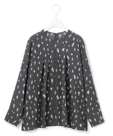 ICB 【UVケア・速乾】Back Satin Amunzen クルーネックブラウス