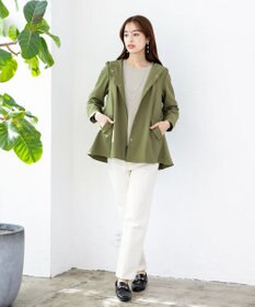 Tiaclasse L 【新色追加・洗える】配色スリットニット