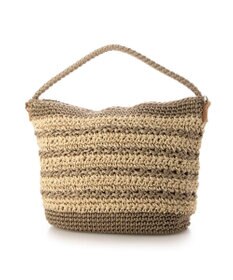 UNBILLION カシュカシュ cachecache / ボーダーコンビ編みワンハンドル2wayミニトート