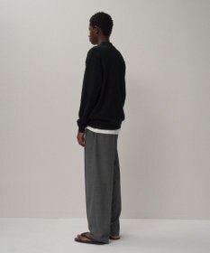ATON TWIST WOOL GAUZE | ツータックイージーパンツ - UNISEX