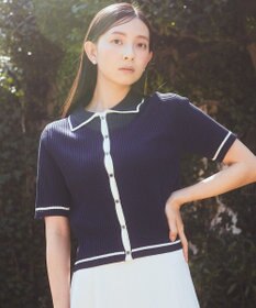 earth music&ecology リブニットカーディガン