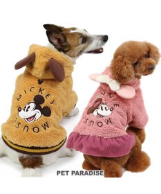 PET PARADISE ディズニー ミニー もこもこ パーカー 小型犬
