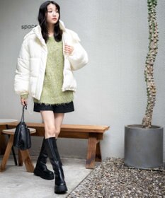 WEGO 【フード取り外し可能】2WAYパテッドジャケット