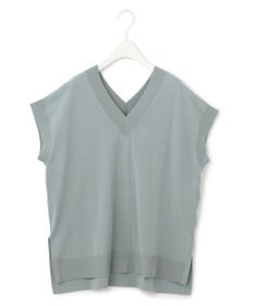 ICB 【洗える】 ガスコットンハイゲージ Vネックニット