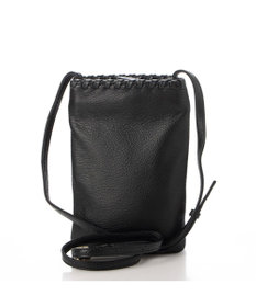 UNBILLION perche 牛革ソフト3層かがりショルダーバッグ