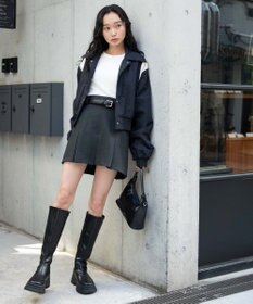 WEGO ナイロン切替ショートスタジャン