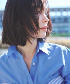 23区 【Oggi掲載・見上愛さん着用】CANCLINI シャーティング ルーズフィットシャツ