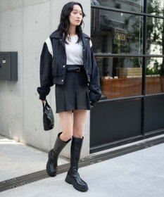 WEGO ナイロン切替ショートスタジャン