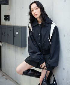 WEGO ナイロン切替ショートスタジャン