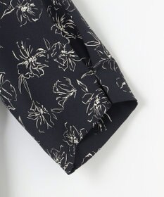 J.PRESS LADIES L 【洗える】ラインフラワープリント ブラウス