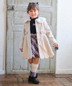 ANY KIDS シャギーチェックスカート