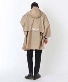 MOONBAT POLO RALPH LAUREN レインポンチョ 透湿撥水 カラーブロック 収納袋付き
