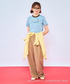 OP／FILA 【Ocean Pacific×ハローキティ】ワッペンリンガーチビTシャツ