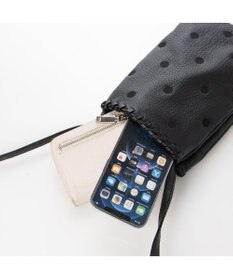 UNBILLION perche 牛革ソフト3層かがりショルダーバッグ