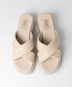 BONTRE 【BONTRE/ボントレ】パフィーステッチクロスサンダル/40351-US