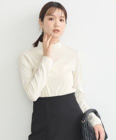 earth music&ecology ラメテレコハイネックプルオーバー