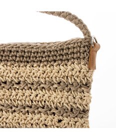 UNBILLION カシュカシュ cachecache / ボーダーコンビ編みワンハンドル2wayミニトート