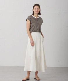 BEIGE， 【WEB限定】AUBIN / バイカラートップス