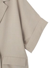 AMERICAN HOLIC 【先行予約】【イージーケア】リネンライク半袖ジャケット