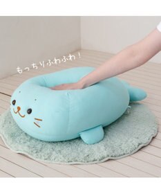 Mother garden しろたん クール抱き枕 55ｃｍ 《ミントブルー》 単品