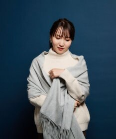 MOONBAT プラスムーンバット (+moonbat) カシミヤ100％無地ストール 洗える 190㎝×50㎝