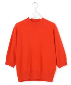 23区 S 【先行予約】ピュアカシミヤ ハーフスリーブ ハイネック ニット