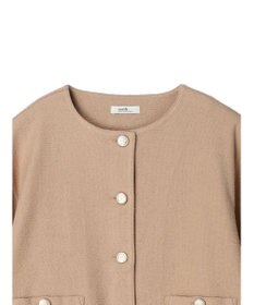 earth music&ecology 金釦スラブカーディガン