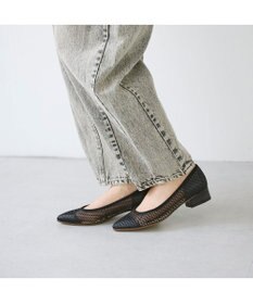 MODE ET JACOMO <carino>ポインテッドトゥメッシュパンプス