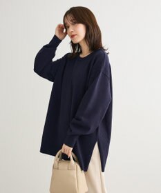 Green Parks もちやわサイドリブニットチュニック