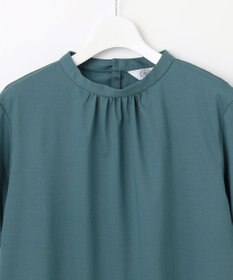 J.PRESS LADIES L 【接触冷感】プレーティングジャージー モックネック カットソー