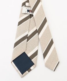 JOSEPH ABBOUD 【日本製】メランジレジメンタル ネクタイ