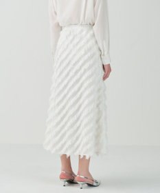 GRACE CONTINENTAL フェザーバイアスロングスカート