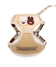 PET PARADISE リサとガスパール  ハーネス&リード ナチュラル３Ｓ 小型犬