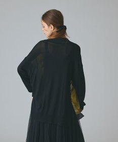 GRACE CONTINENTAL スカーフコンビカーディガン