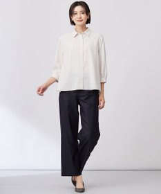 J.PRESS LADIES 【セットアップ対応・洗える・UV加工・吸水速乾】OXIJEWELストレッチ ストレート パンツ