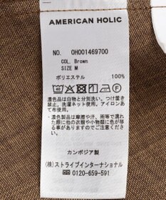 AMERICAN HOLIC 【イージーケア】リネンライクペプラムベスト