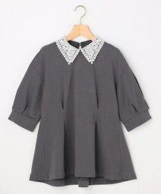 組曲 S 【先行予約・2WAY】レース襟フレンチテリーフレア カットソー