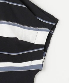 J.PRESS LADIES パネルボーダー フレンチスリーブ カットソー