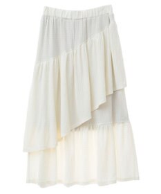 earth music&ecology カットティアードスカート