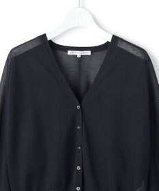 23区 L 【先行予約/WEB&一部店舗限定カラーあり】シャイニーシアー ドルマンスリーブ カーディガン