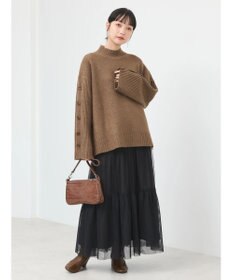 earth music&ecology ティアードチュールスカート