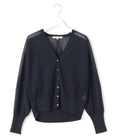 23区 L 【先行予約/WEB&一部店舗限定カラーあり】シャイニーシアー ドルマンスリーブ カーディガン