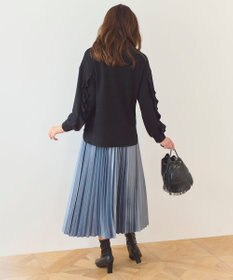 Feroux サテン プリーツスカート