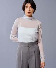 uncrave トリコットシフォン ハイネック カットソー（uncrave STANDARD）