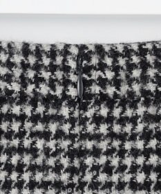 J.PRESS LADIES ウールシルク ハウンドトゥース フレア スカート