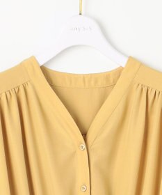 ANY SIS 【洗える】フロントボタンギャザー ワンピース