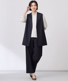 J.PRESS LADIES 【セットアップ対応・洗える・UV加工・吸水速乾】OXIJEWELストレッチ ストレート パンツ