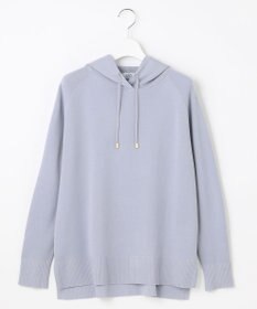 J.PRESS LADIES L 【洗える】HOODIE ニット パーカー
