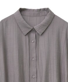 earth music&ecology 【接触冷感】裾ドロストフレンチスリーブシャツ